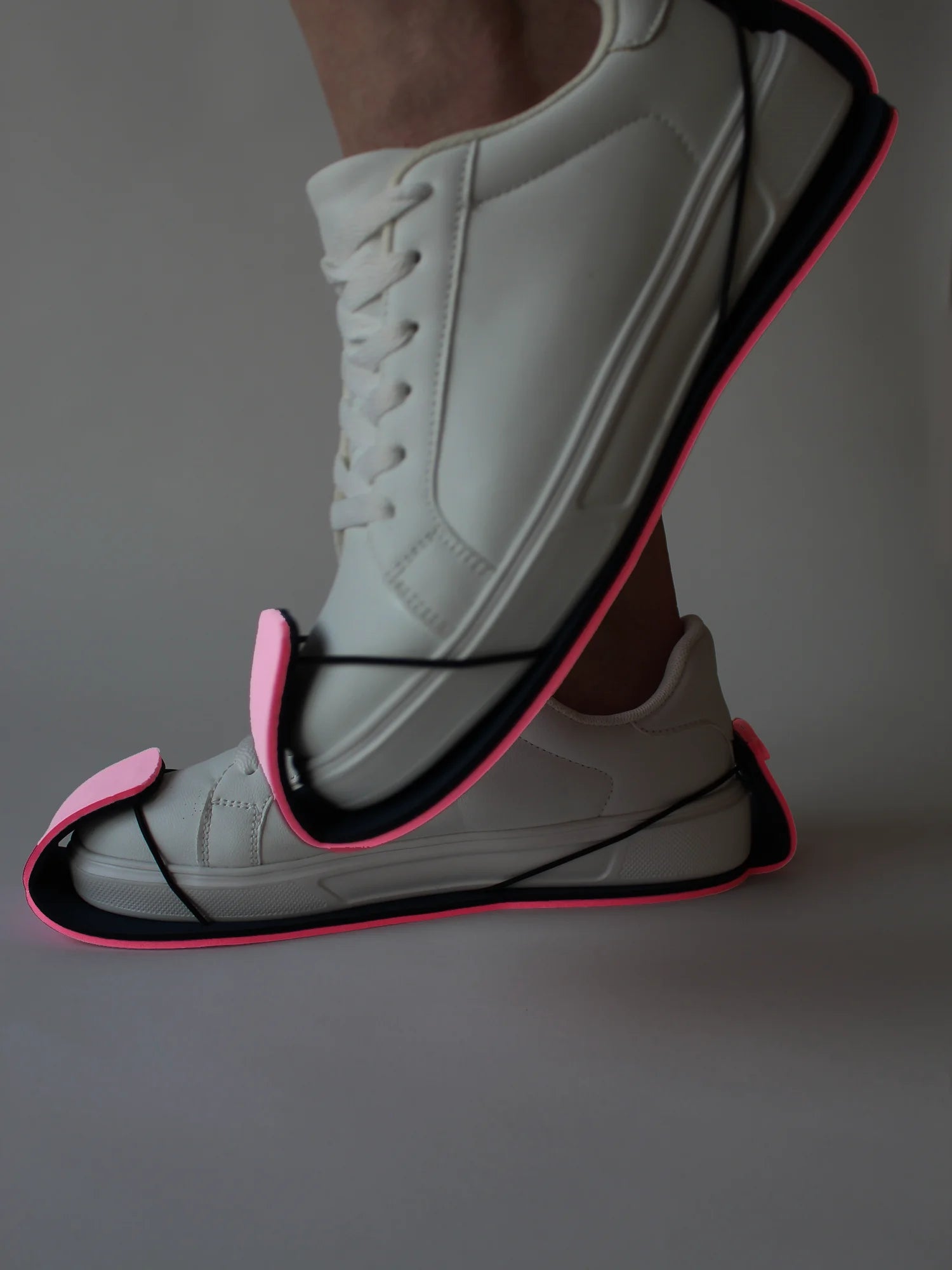 surchaussure Patinoufle rose