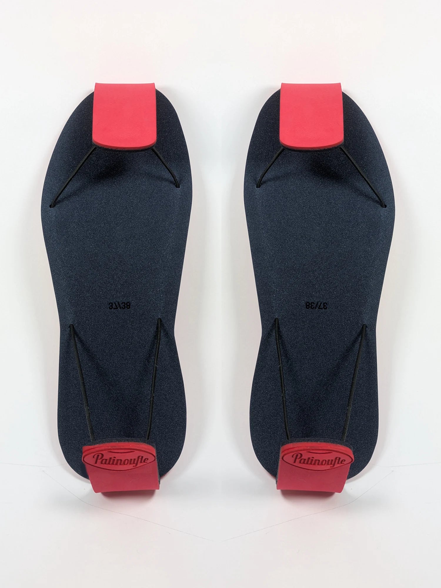 patins d'intérieur rouge
